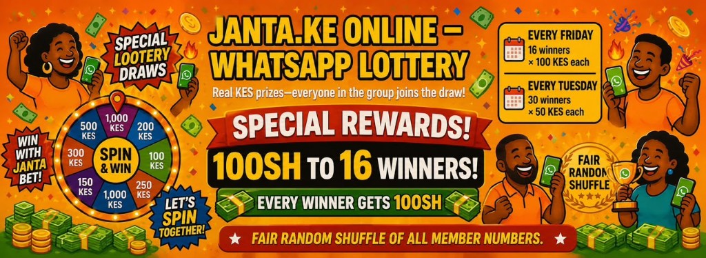Janta.ke online WhatsApp lottery — special rewards and cash prizes